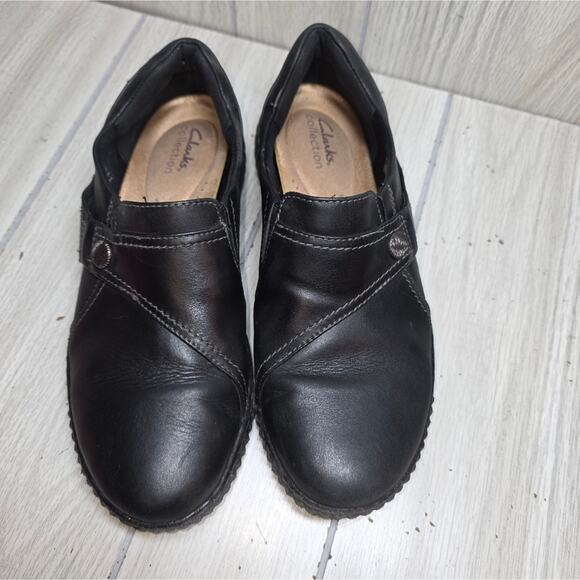 Clarks Shoes - Clarks Womens Caroline Pearl Slip On Loafer Size 8.5 Comfort Shoes Grunge Goth